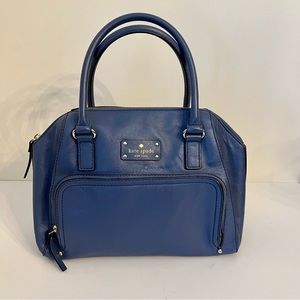 Kate Spade Blue Baxter Street Catalina Bag EUC